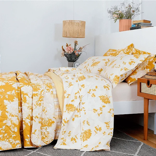 Jogo de Cama Coteminas Casal Percal Buquê